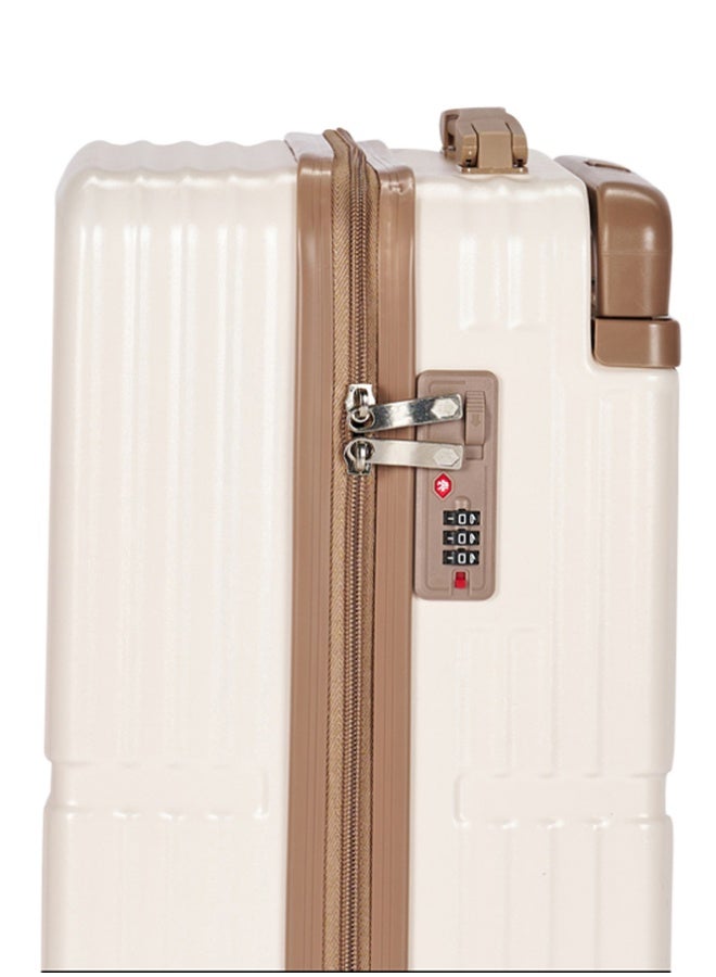 LIMRA Travel Bag From Limra Made Of PC Cabin Carry Check-In Luggage Trolley Size 20 inch Color Beige/Gold - Image 4